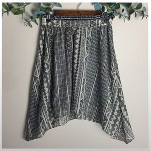 EUC Bar III Aztec Patterned Tribal Skirt